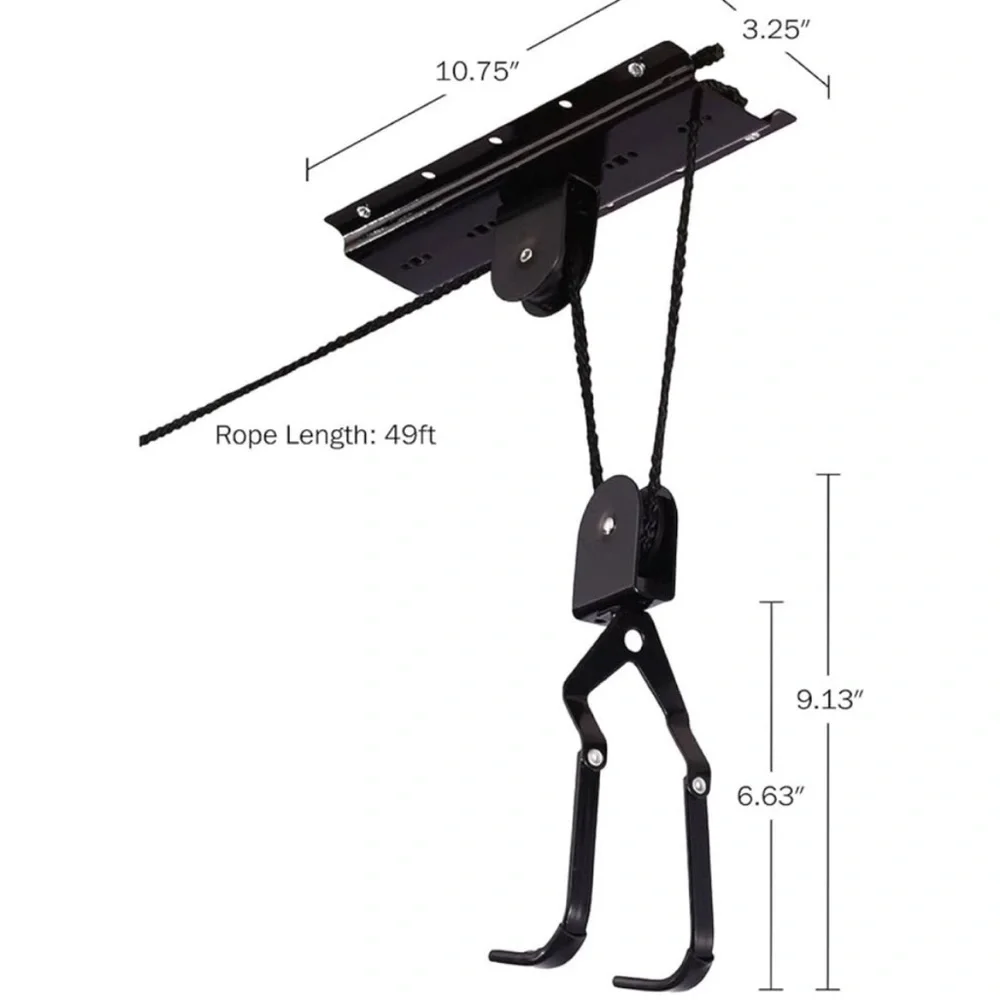 Ceiling Mounted Bike Lift Hoist “Set is For 2-Bicycles”  EUC